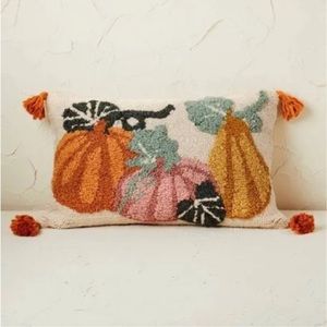 OPALHOUSE X JUNGALOW Pumpkin Lumbar Throw Pillow.